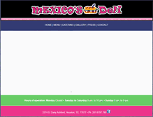 Tablet Screenshot of mexicosdeli.com